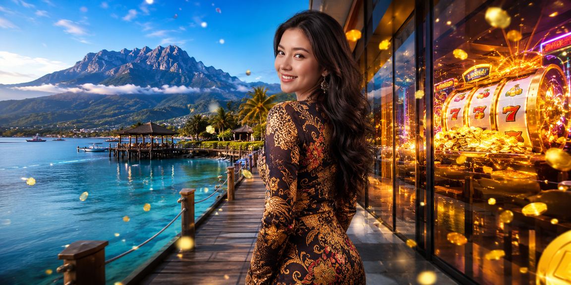 Pemain Sabah menikmati permainan slot dengan latar belakang motif batik tempatan